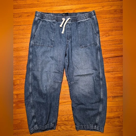 Gap Pull On Barrel Jean Size XXL Medium Wash - Picture 1 of 3
